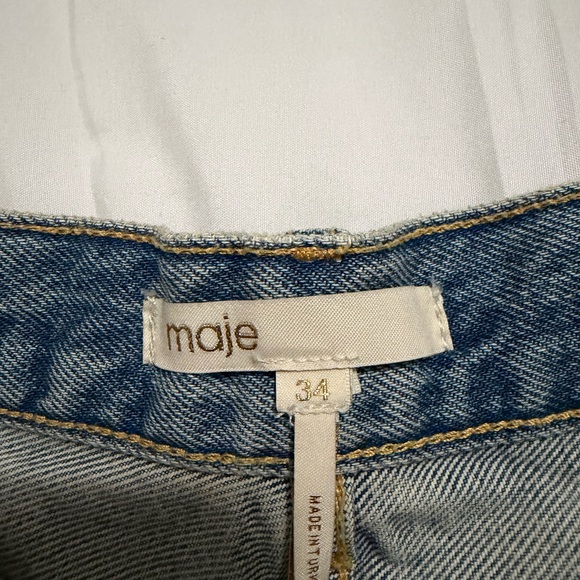 Maje Blue Denim Jeans - Picture 3 of 4